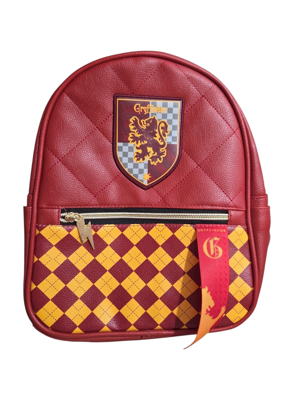 NWOT Harry Potter Gryffindor women's mini backpack with a quilted design